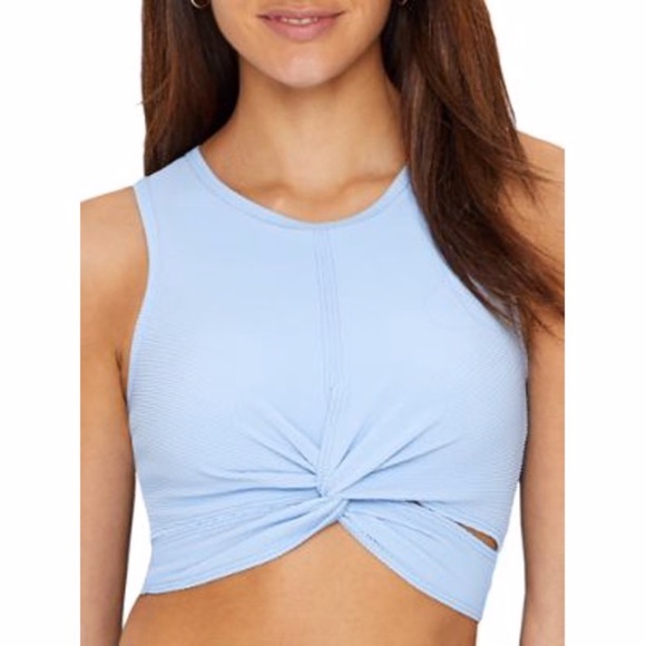 Onzie Front Twist Ribbed Cropped Crop Tank Top - Picture 15 of 15